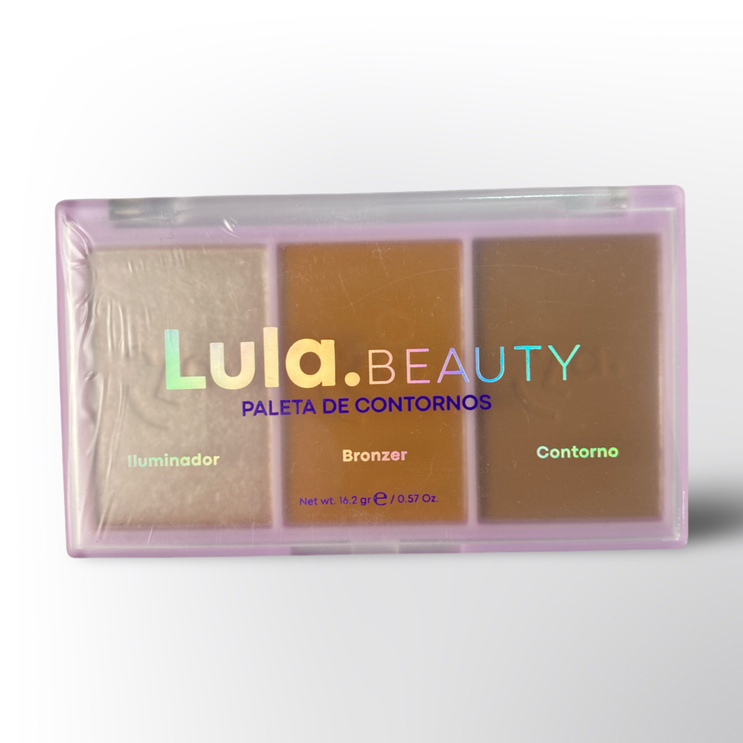 Paleta de Contornos Lula Beauty – Iluminador, Bronzer y Contorno 3 en 1