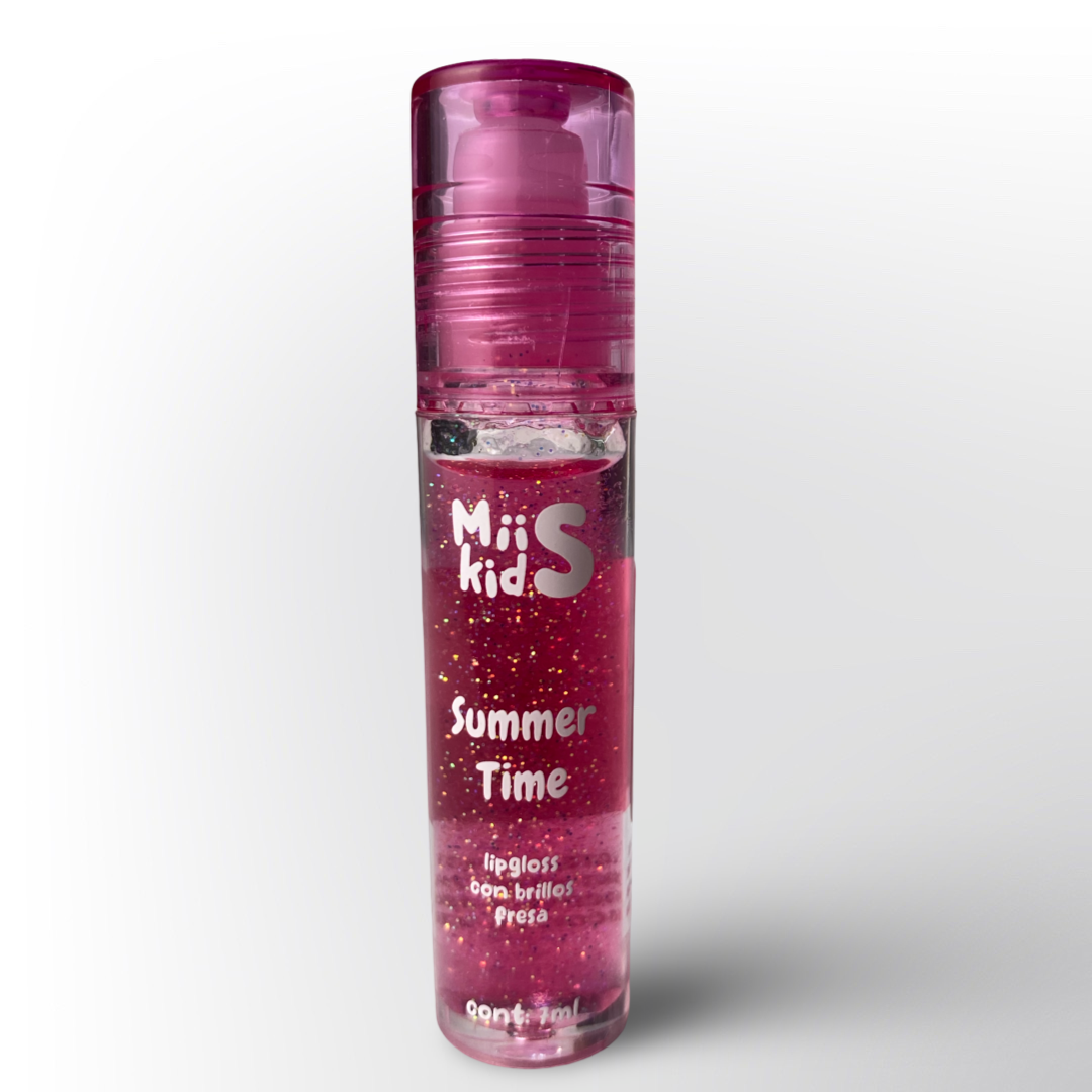 Lip Gloss Infantil Miis Kids Summer Time Fresa con Brillos 12ml