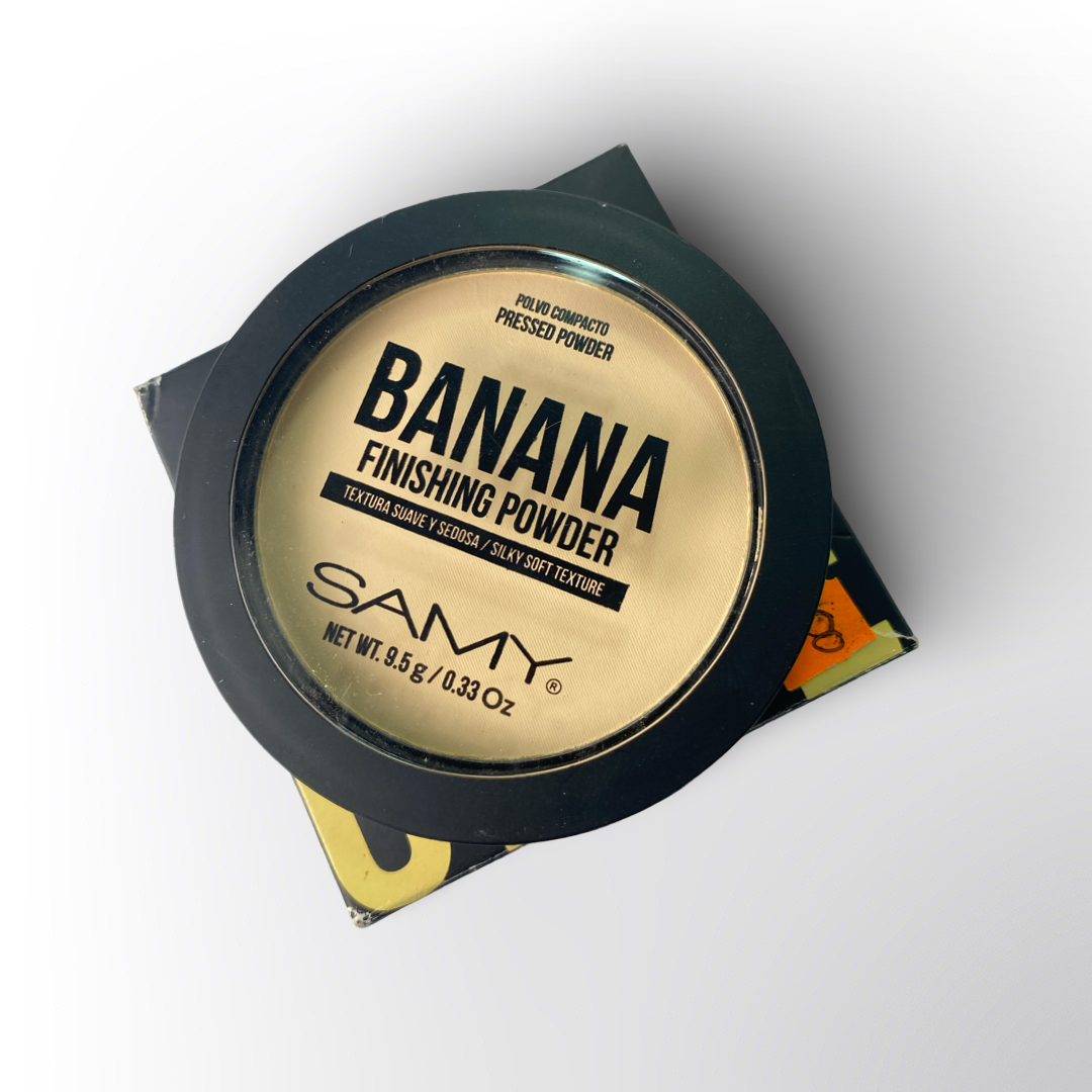 Polvo Compacto Samy Banana Finishing Powder – Control de Brillos y Acabado Suave