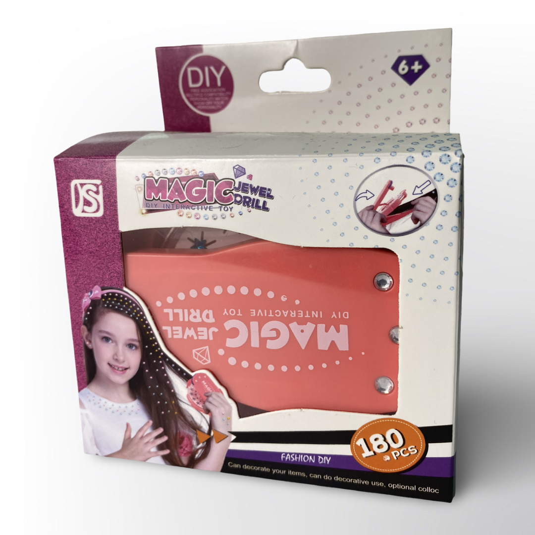 Magic Jewel Drill DIY – Kit de Joyería Infantil con 180 Piezas para Crear y Decorar