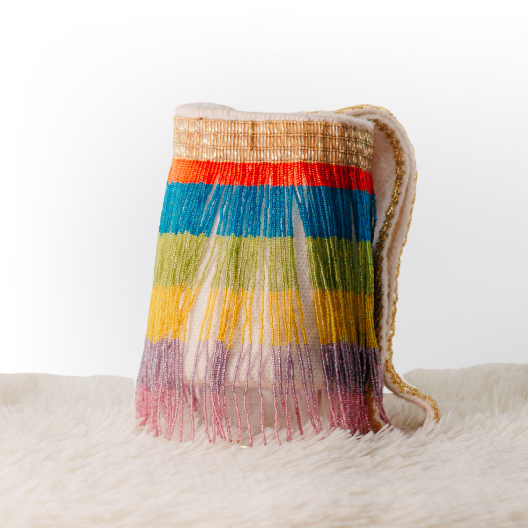 Mochila en Material Lana de Ovejo y Mostasilla Fina en Forma de Pulpo