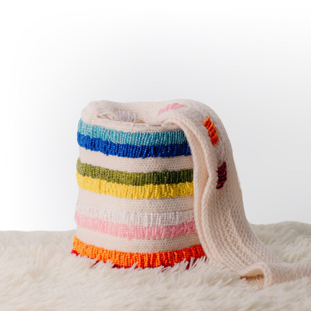 Mochila en Material Lana de Ovejo y Mostasilla Fina