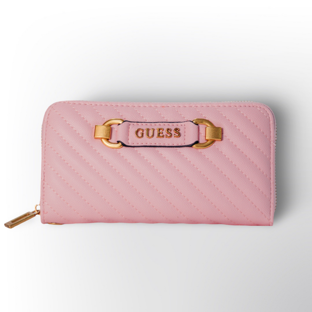 Billetera de Mujer GUESS | Billetera Negra Acolchada de Lujo
