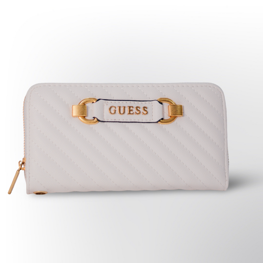 Billetera de Mujer GUESS | Billetera Negra Acolchada de Lujo