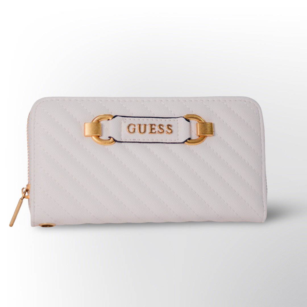 Billetera de Mujer GUESS | Billetera Negra Acolchada de Lujo