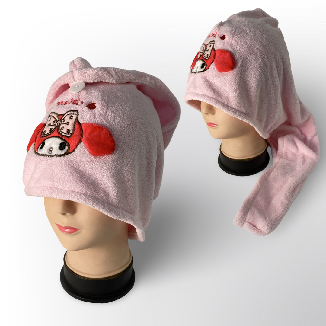 Toalla de Microfibra para Secado de Cabello 💖🐰