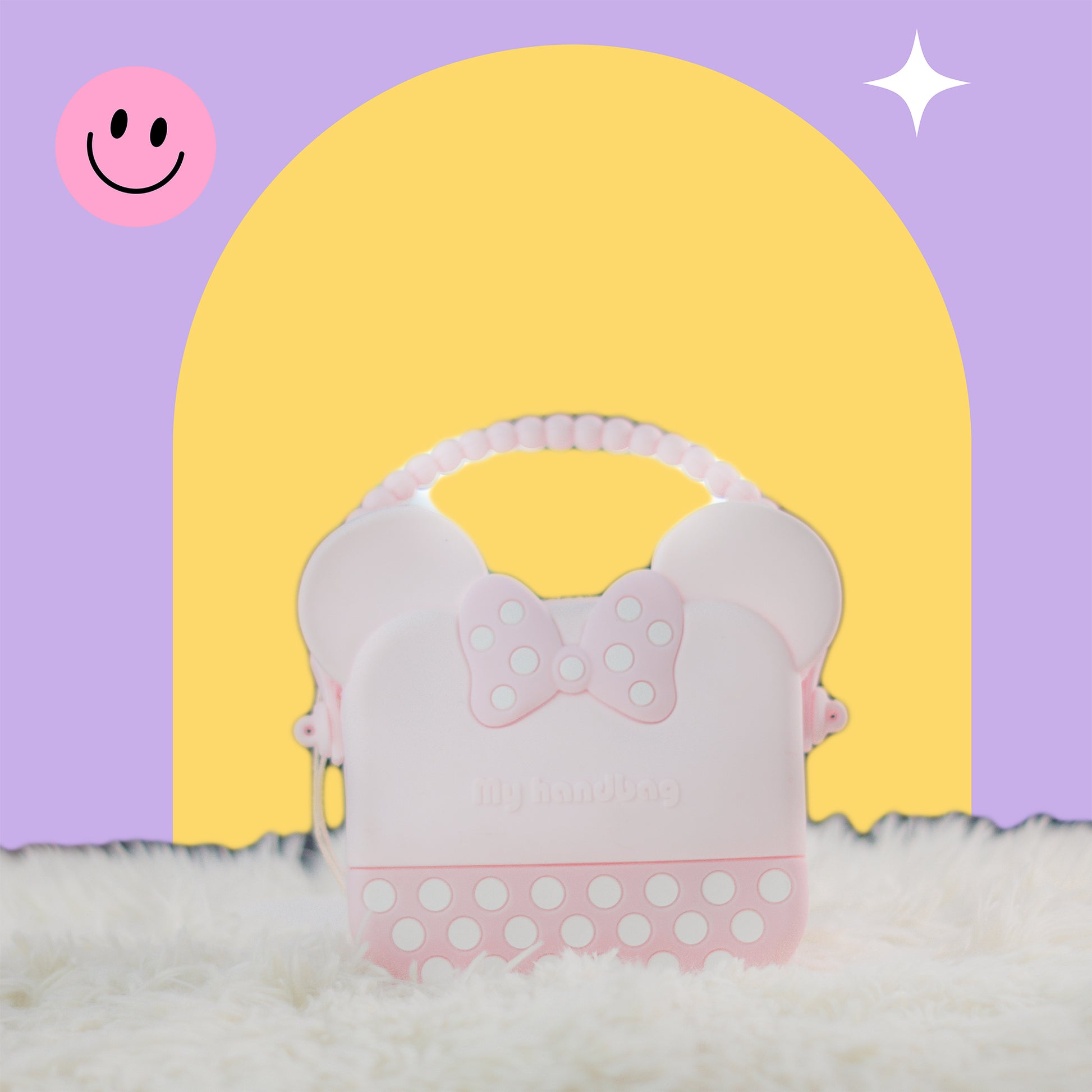 🎀 Bolso Infantil "My Handbag" Blanco y Rosado