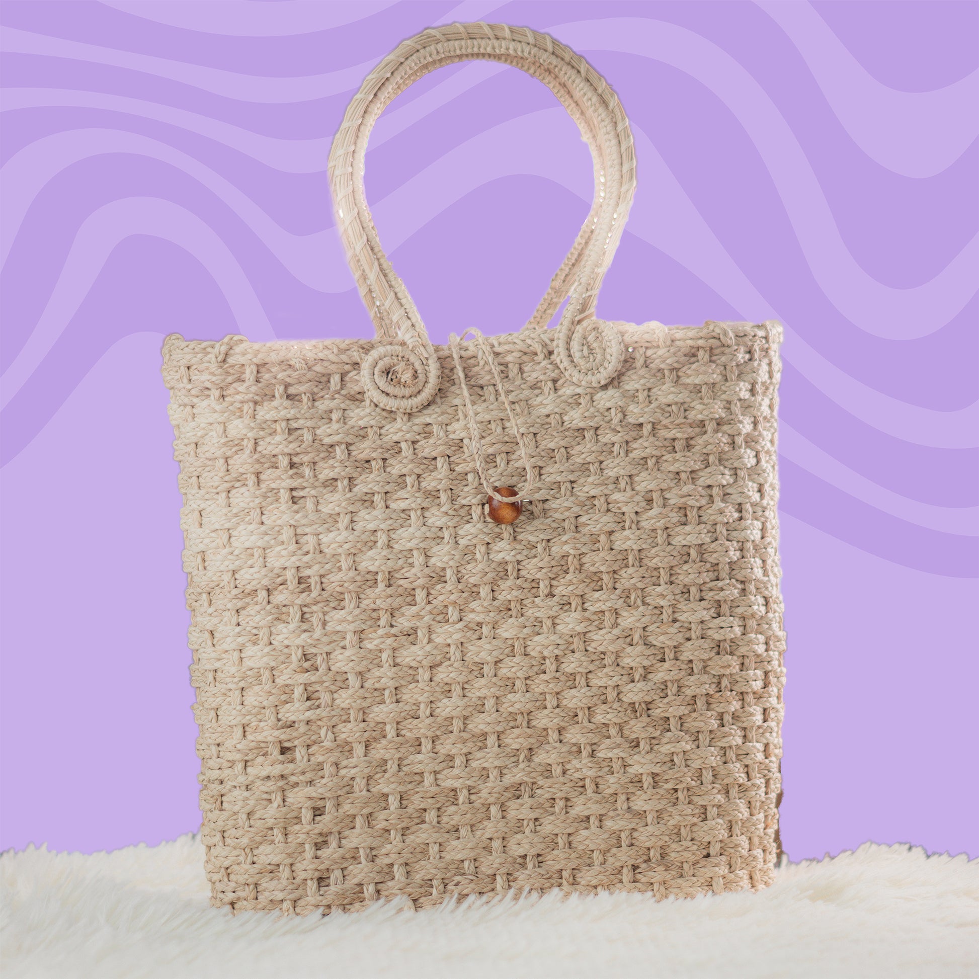 👜 Bolso Tejido en Fibra Natural – Elegancia Artesanal para tu Día a Día