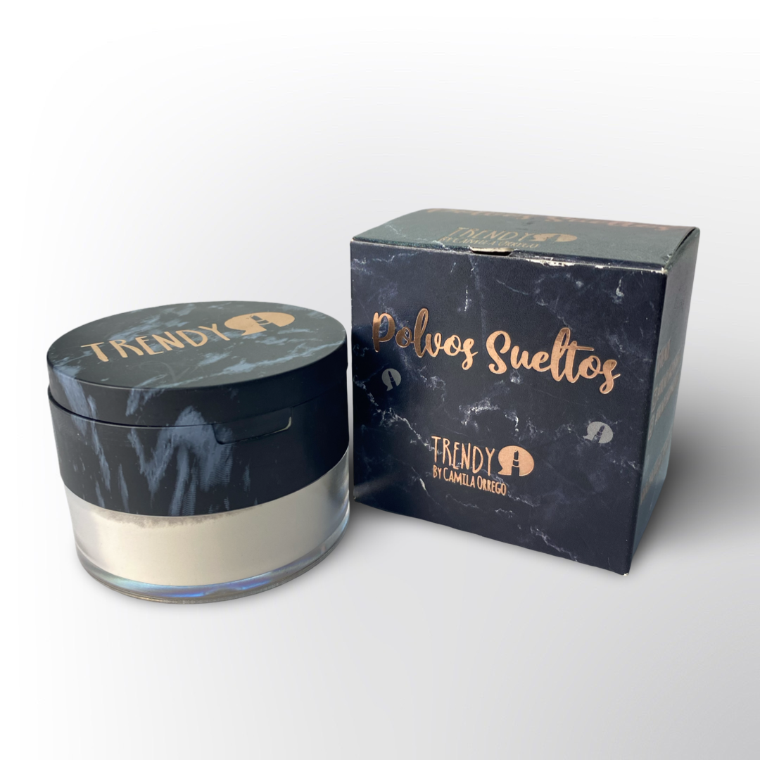 Polvos Sueltos Translúcidos Trendy by Camila Orrego – Maquillaje para Sellar y Matificar