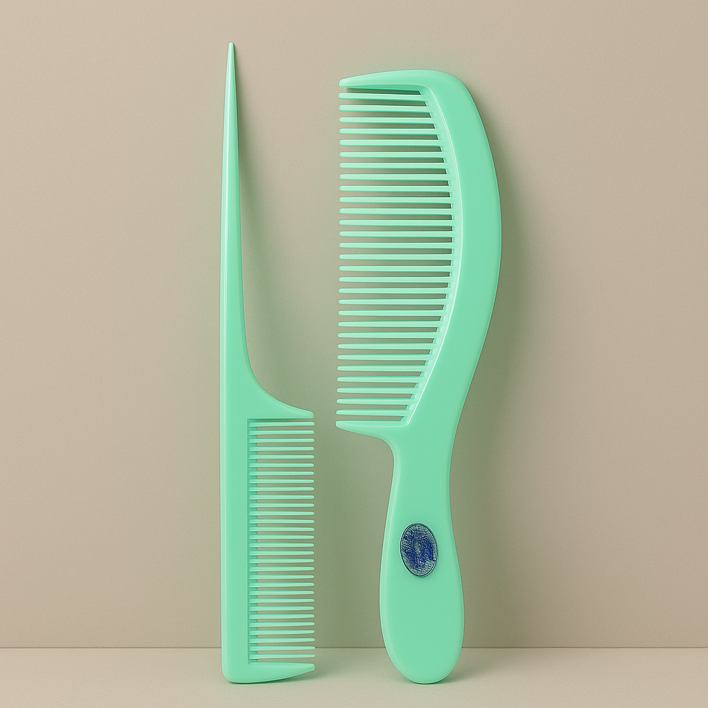 Set de Peines para Cabello | Peine de Cola y Peine Ancho Antienredos