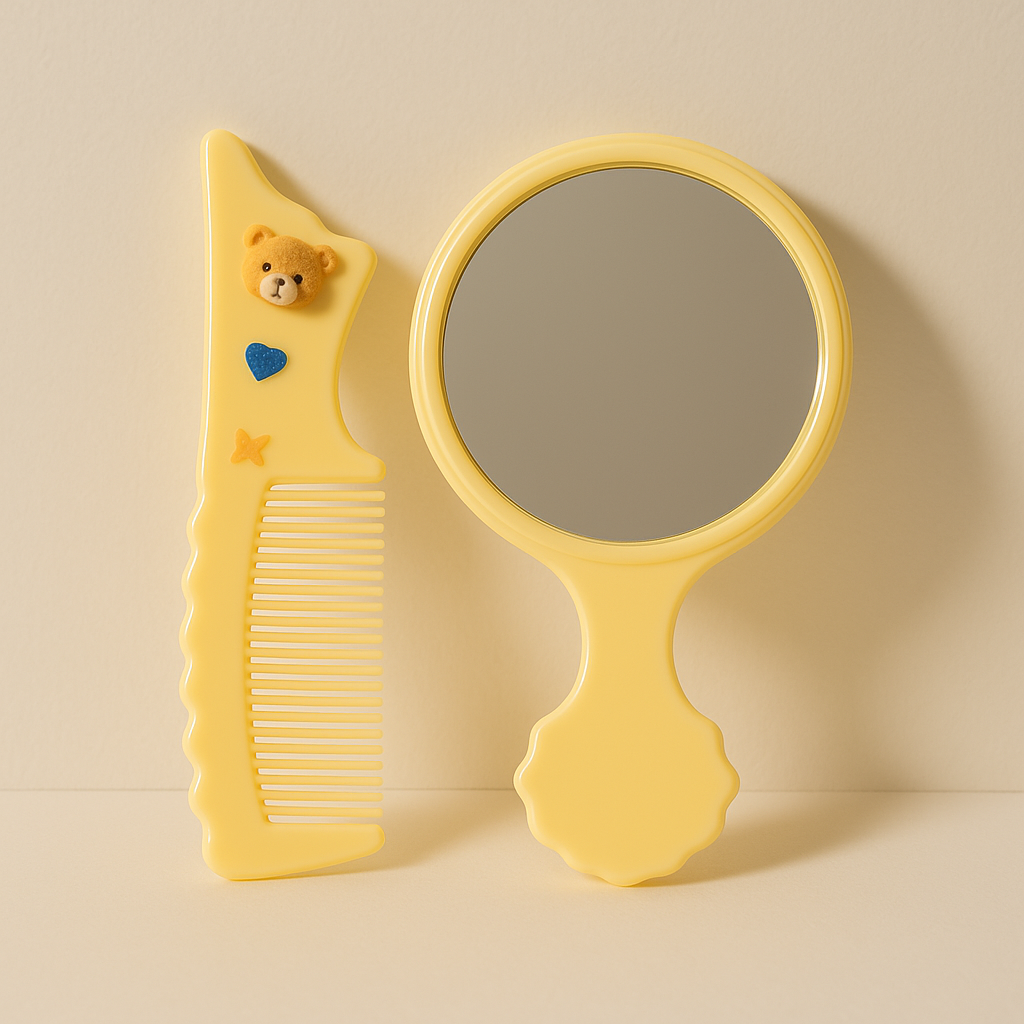 Set de Espejo y Peine Infantil | Accesorio de Cuidado Personal para Niños