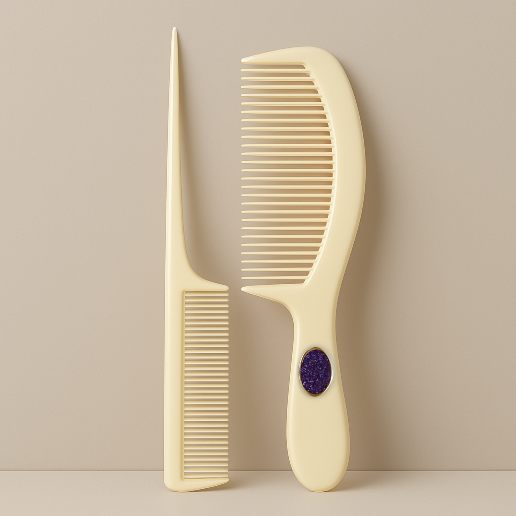 Set de Peines para Cabello | Peine de Cola y Peine Ancho Antienredos