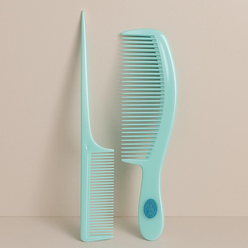Set de Peines para Cabello | Peine de Cola y Peine Ancho Antienredos