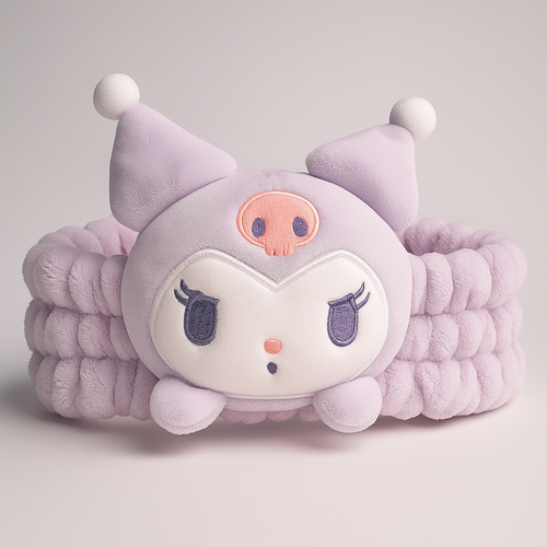 Balaca Suave de Kuromi Sanrio – Accesorio Esponjoso y Tierno para el Cabello