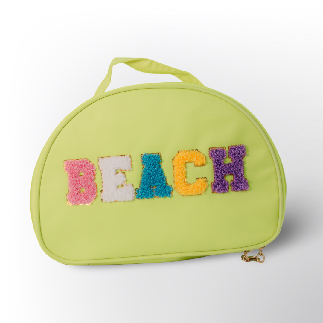 Cosmetiquera de Viaje con Diseño Colorido 'BEACH' – Bolso Organizador Ideal para la Playa o Vacaciones