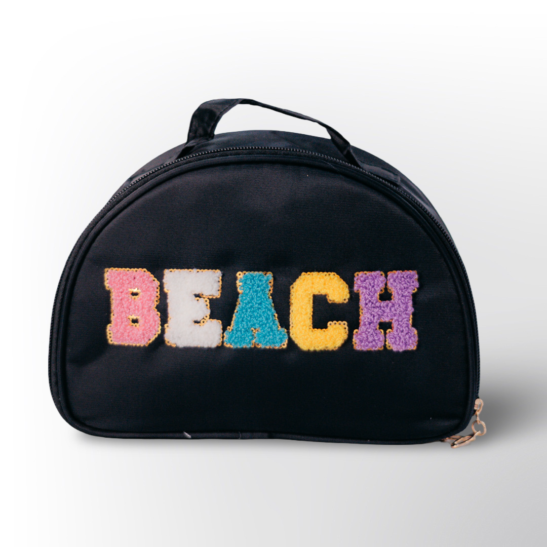 Cosmetiquera de Viaje con Diseño Colorido 'BEACH' – Bolso Organizador Ideal para la Playa o Vacaciones